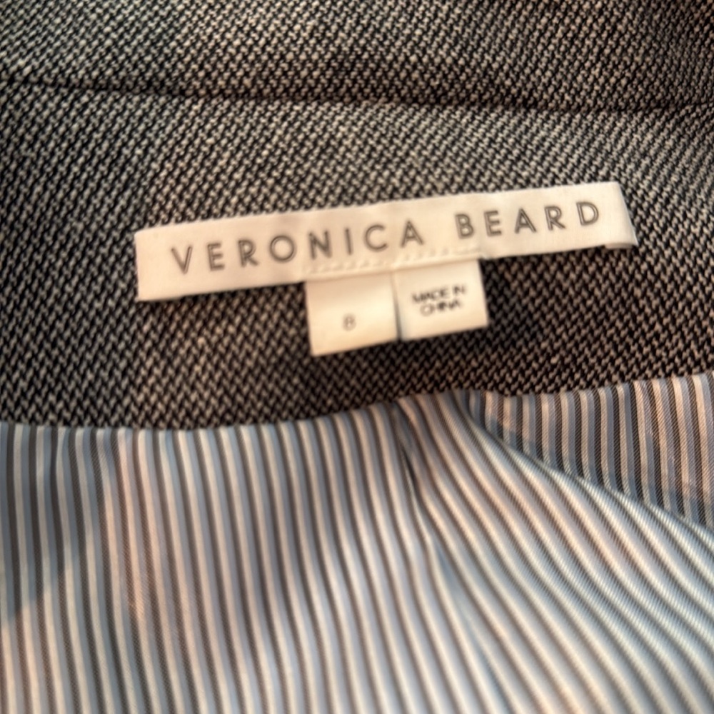 Veronica Beard Eamon Mixed Media Grey Jacket NWOT - Picture 9 of 9